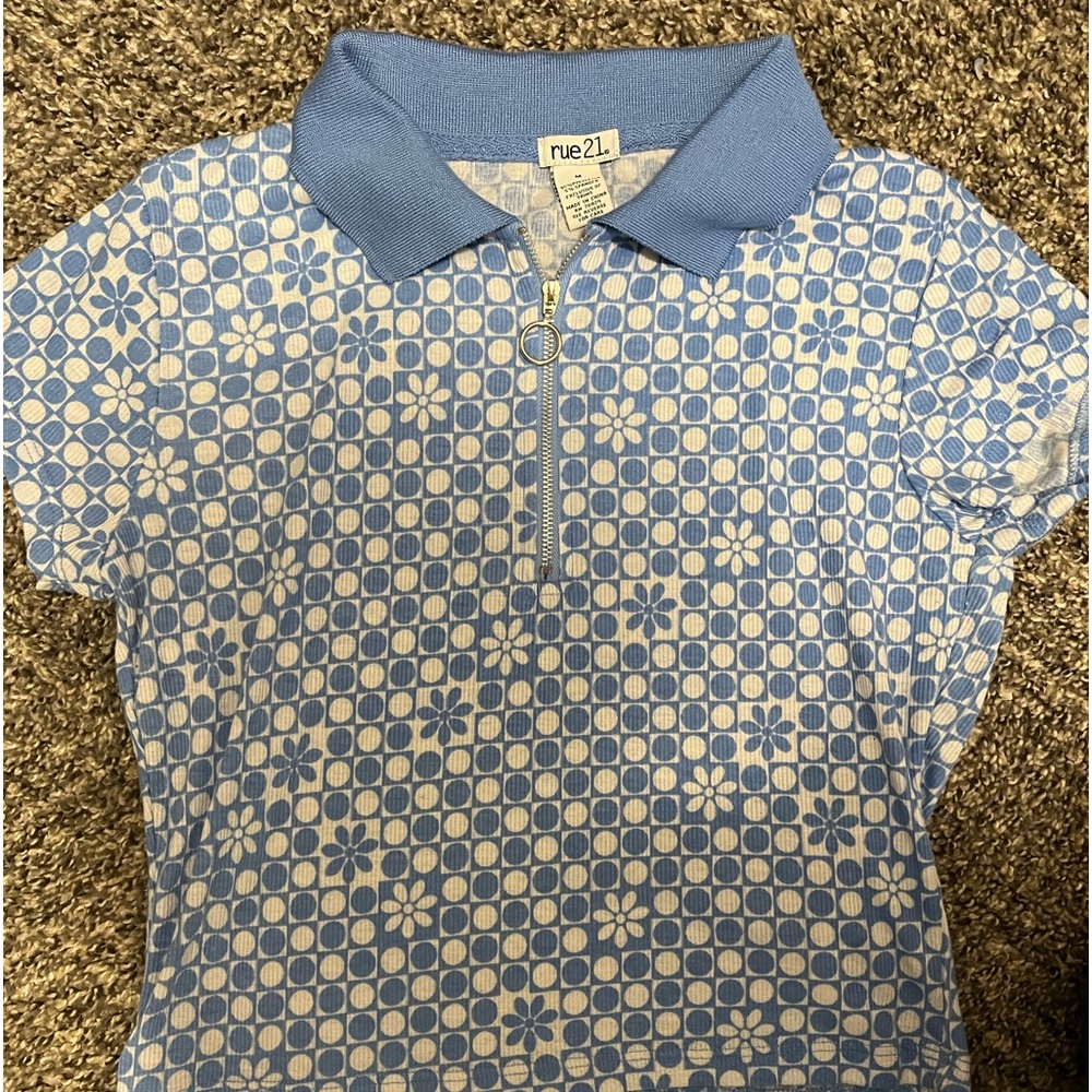 blue shirt